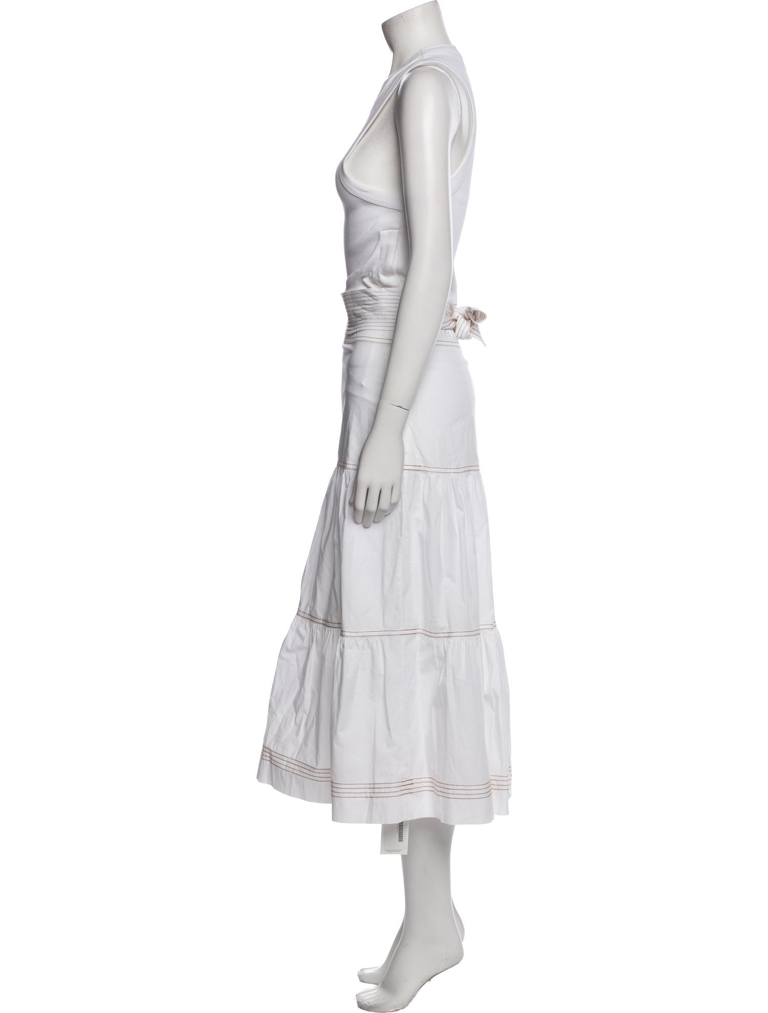 Veronica Beard Crew Neck Midi Length Dress